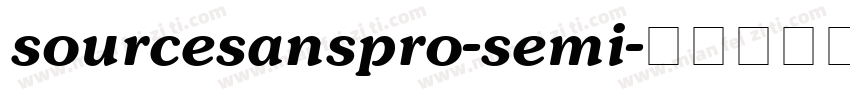 sourcesanspro-semi字体转换