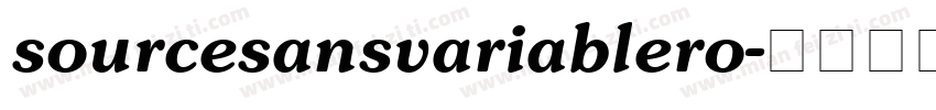 sourcesansvariablero字体转换