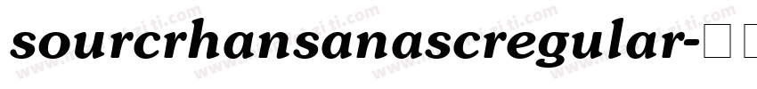 sourcrhansanascregular字体转换