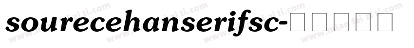 sourecehanserifsc字体转换