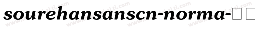 sourehansanscn-norma字体转换