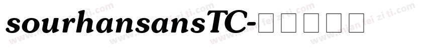 sourhansansTC字体转换