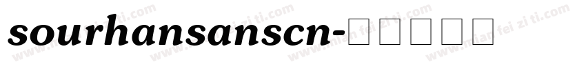 sourhansanscn字体转换