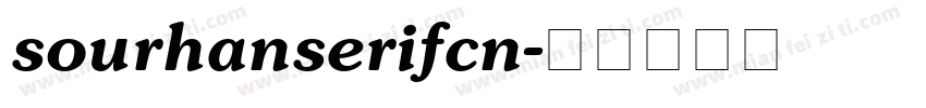 sourhanserifcn字体转换