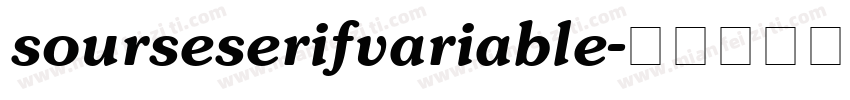 sourseserifvariable字体转换