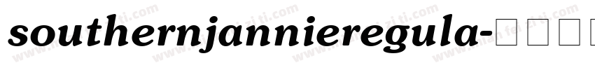 southernjannieregula字体转换