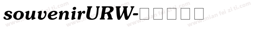 souvenirURW字体转换