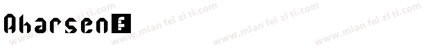 Aharsen字体转换
