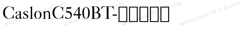 CaslonC540BT字体转换