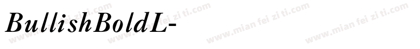 BullishBoldL字体转换
