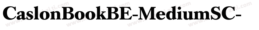 CaslonBookBE-MediumSC字体转换