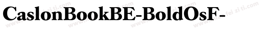 CaslonBookBE-BoldOsF字体转换