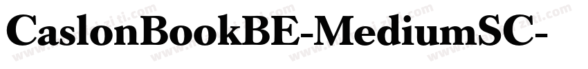 CaslonBookBE-MediumSC字体转换