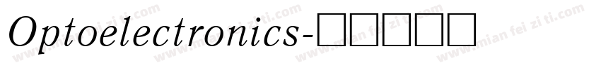 Optoelectronics字体转换