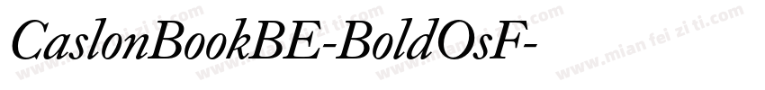 CaslonBookBE-BoldOsF字体转换