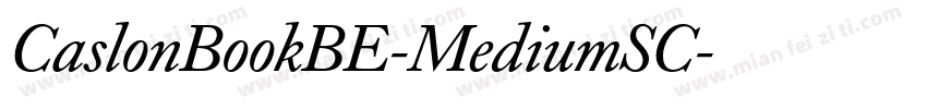 CaslonBookBE-MediumSC字体转换