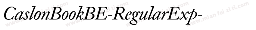CaslonBookBE-RegularExp字体转换