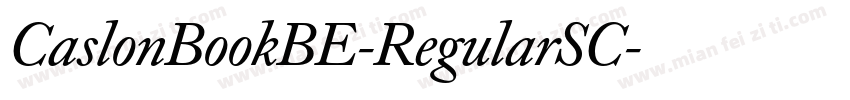 CaslonBookBE-RegularSC字体转换