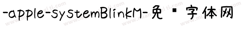 -apple-systemBlinkM字体转换