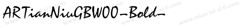 ARTianNiuGBW00-Bold字体转换