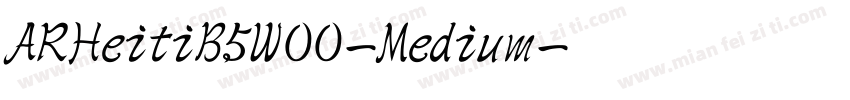 ARHeitiB5W00-Medium字体转换
