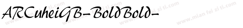 ARCuheiGB-BoldBold字体转换