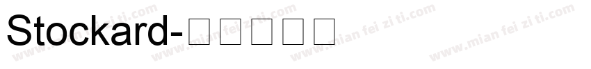 Stockard字体转换