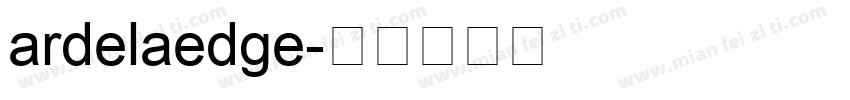 ardelaedge字体转换