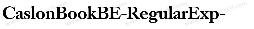 CaslonBookBE-RegularExp字体转换