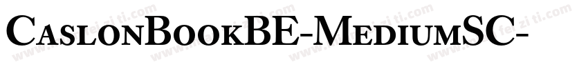 CaslonBookBE-MediumSC字体转换