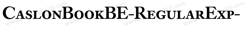 CaslonBookBE-RegularExp字体转换