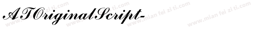 ATOriginalScript字体转换