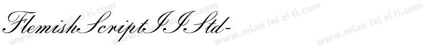 FlemishScriptIIStd字体转换