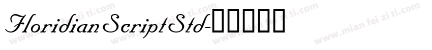 FloridianScriptStd字体转换