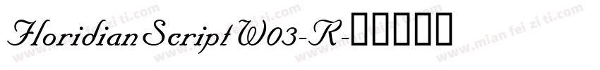 FloridianScriptW03-R字体转换