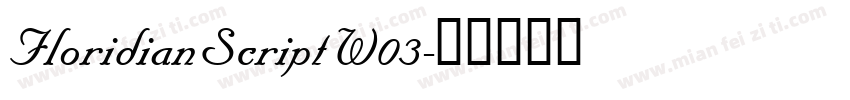 FloridianScriptW03字体转换
