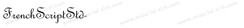 FrenchScriptStd字体转换
