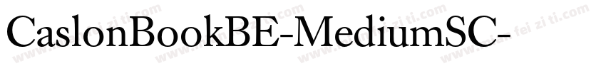 CaslonBookBE-MediumSC字体转换