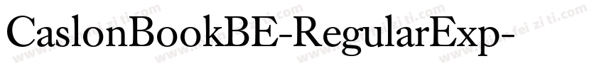 CaslonBookBE-RegularExp字体转换