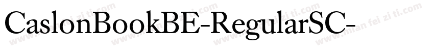 CaslonBookBE-RegularSC字体转换