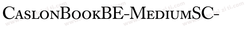 CaslonBookBE-MediumSC字体转换