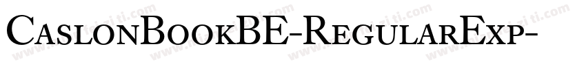 CaslonBookBE-RegularExp字体转换