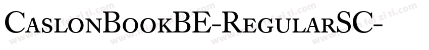 CaslonBookBE-RegularSC字体转换