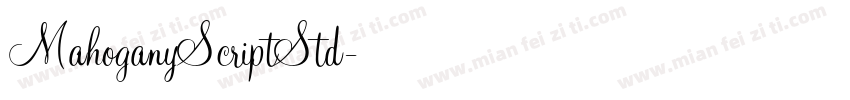 MahoganyScriptStd字体转换
