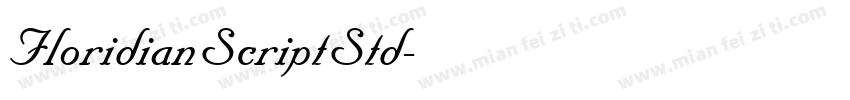 FloridianScriptStd字体转换