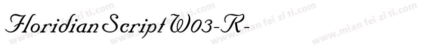 FloridianScriptW03-R字体转换