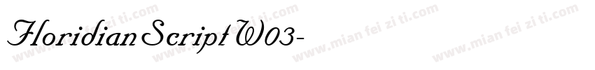 FloridianScriptW03字体转换