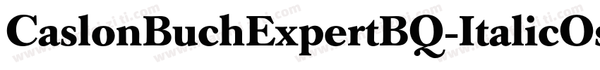CaslonBuchExpertBQ-ItalicOsF字体转换