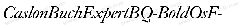 CaslonBuchExpertBQ-BoldOsF字体转换