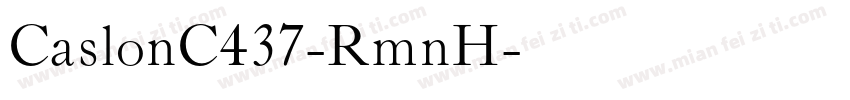 CaslonC437-RmnH字体转换